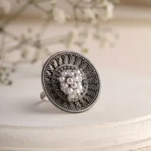 Oxidised Tribal Ring